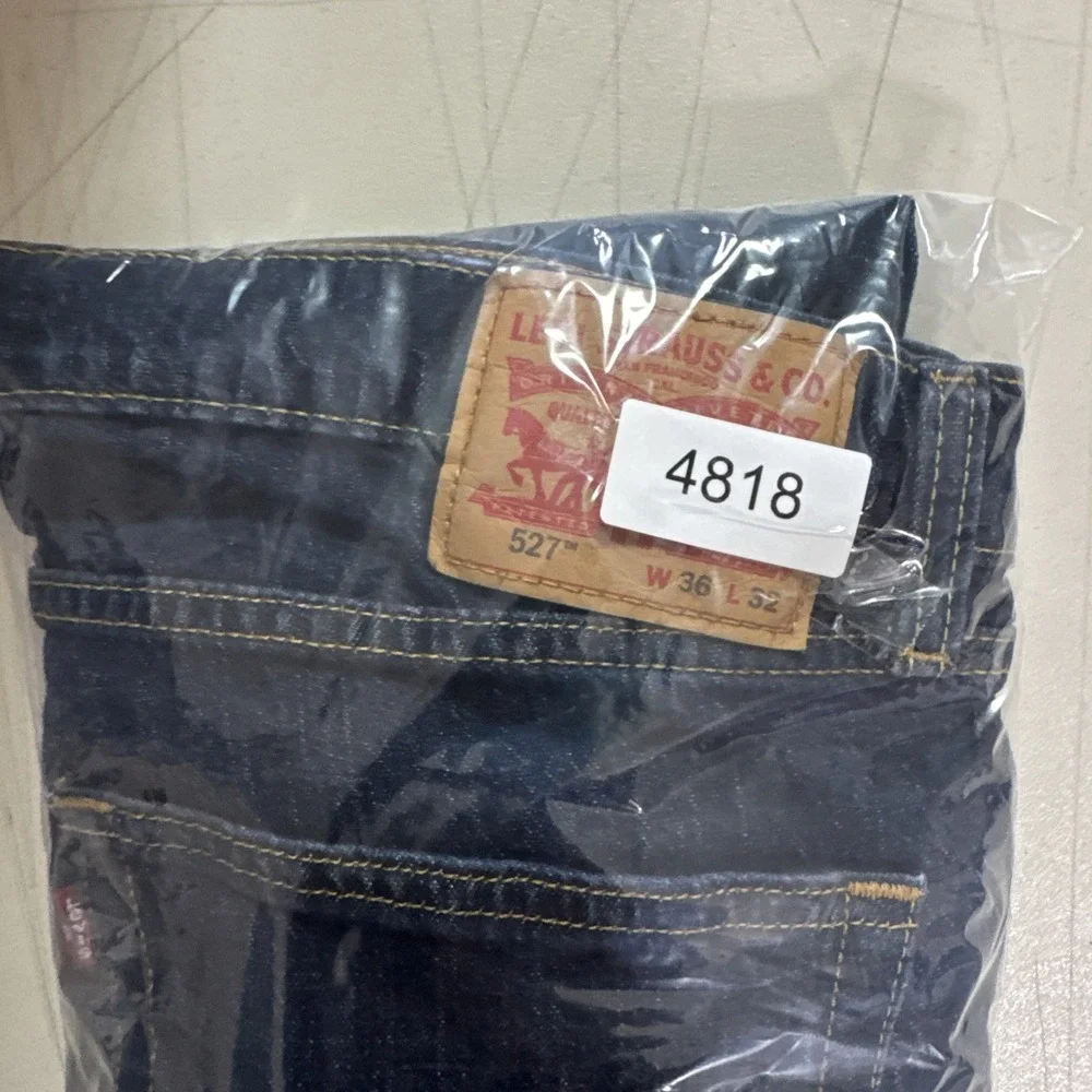 Levis 527 Slim Boot Mens Dark Wash Jeans Sz 36x32 (36x30) Cowboy Casual Workwear